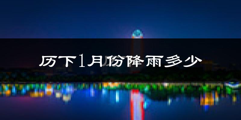 历下1月份降雨多少?