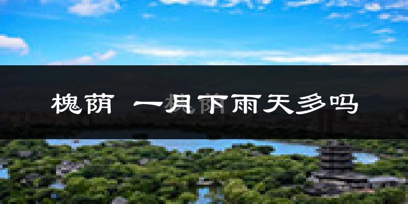 槐荫 一月下雨天多吗?槐荫 1月份降雨量多少?