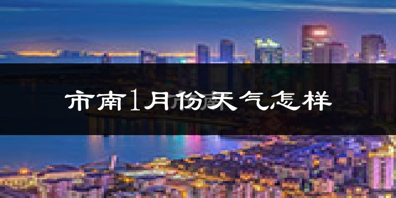 市南1月份天气怎样?市南一月冷不冷?