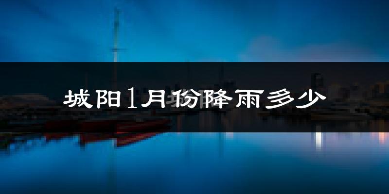 城阳1月份降雨多少?