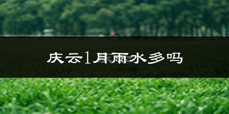 庆云1月雨水多吗?