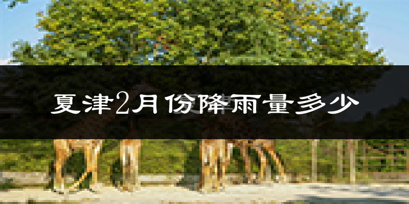 夏津2月份降雨量多少?夏津二月下雨多吗?