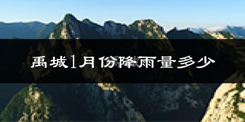 禹城1月份降雨量多少?禹城一月下雨多吗?
