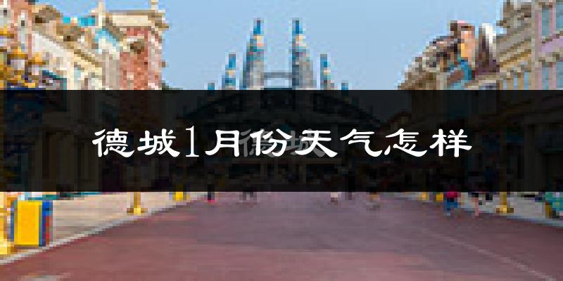 德城1月份天气怎样?德城一月冷不冷?