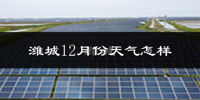 潍城12月份天气怎样?潍城十二月冷吗?