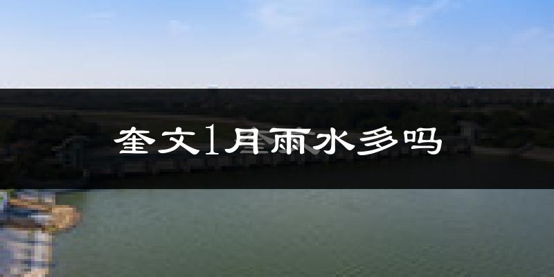 奎文1月雨水多吗?