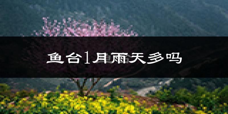 鱼台1月雨天多吗?