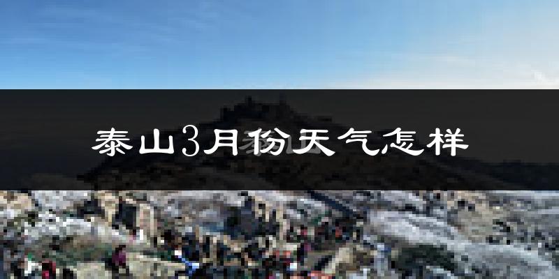 泰山3月份天气怎样?泰山三月冷不冷?