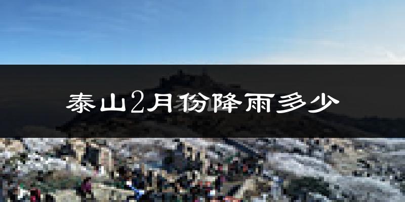 泰山2月份降雨多少?