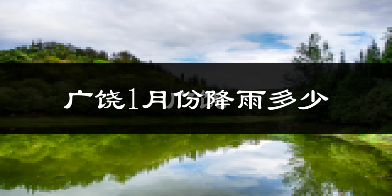 广饶1月份降雨多少?