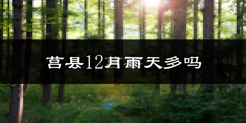 莒县12月雨天多吗?