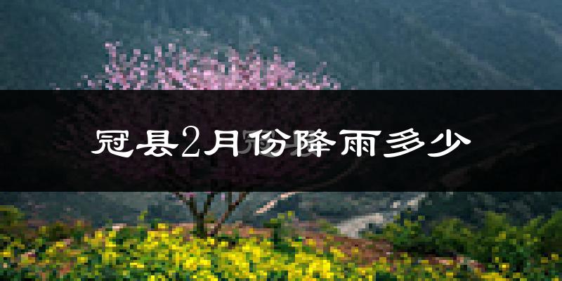 冠县2月份降雨多少?