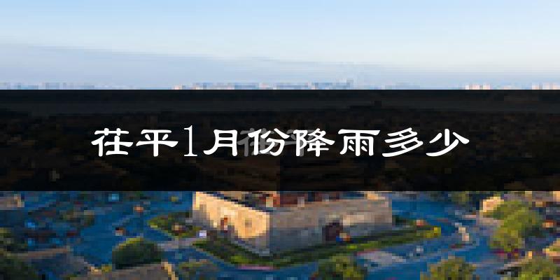 茌平1月份降雨多少?
