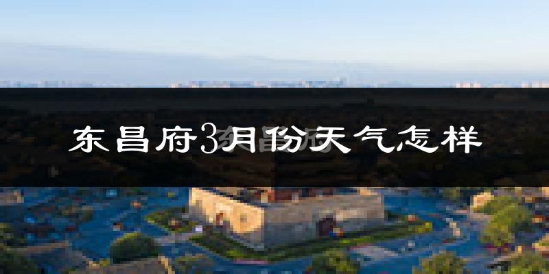 东昌府3月份天气怎样?东昌府三月冷吗?