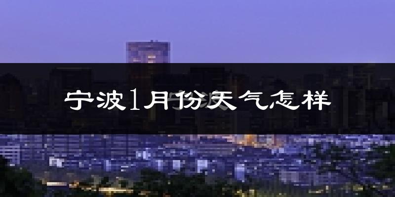 宁波市1月份天气如何?天气冷吗?