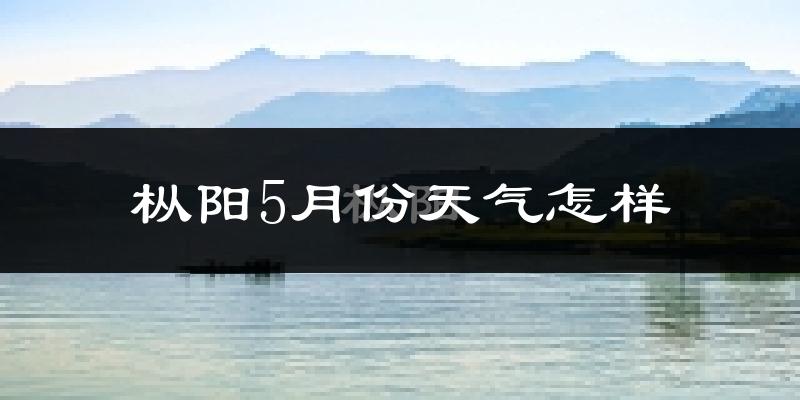 枞阳县5月份天气如何?很热吗?