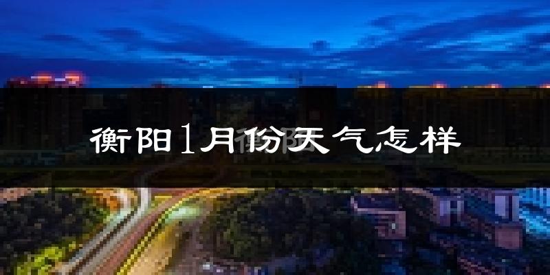 衡阳市1月份天气如何?很冷吗?
