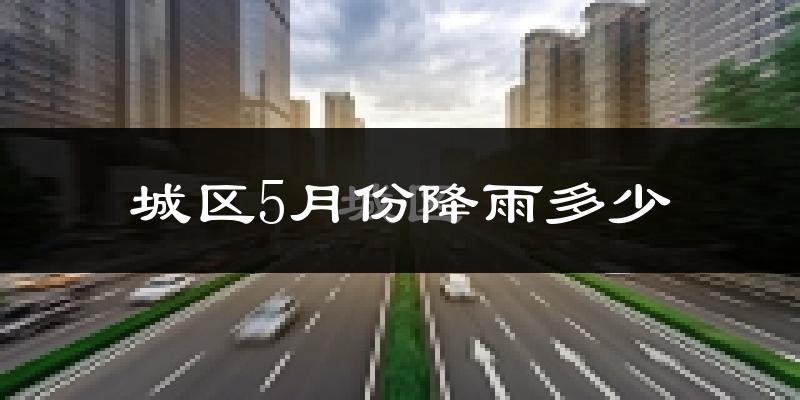 城区5月份降雨多少?