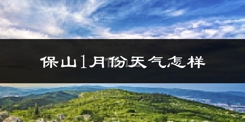 保山市1月份天气如何?很冷吗?