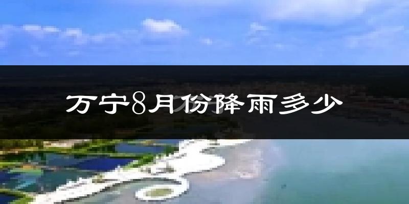 万宁8月份降雨多少?